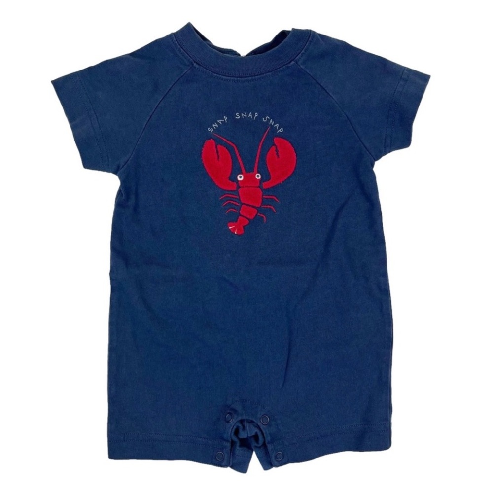Gymboree Vintage Little Snapper Lobster One Piece Size 0-3 Months